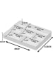 Violeta Home Organizer w kolorze szarym na przybory do makijażu - 29 x 22,5 cm