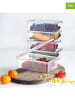 Violeta Home 12er-Set: Kühlschrank-Organizer in Transparent - (B)17,5 x (H)5,5 x (T)13 cm