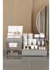 Violeta Home Organizer w kolorze szarym na przybory do makijażu - 34,3 x 16 x 21,3 cm