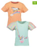 Blue Seven 2er Set: Shirts in Orange/ Bunt/ Türkis