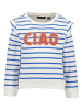 Blue Seven Sweatshirt in Weiß/ Blau