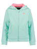 Blue Seven Sweatjacke in Türkis/ Pink
