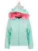 Blue Seven Sweatjacke in Türkis/ Pink