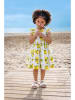 Blue Seven Jurk wit/geel