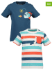 Blue Seven 2er Set: Shirts in Dunkelblau/ Bunt