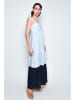 H.H.G. Kleid in Hellblau/ Dunkelblau