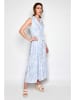 H.H.G. Kleid in Hellblau/ Weiß