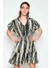 H.H.G. Kleid in Creme/ Schwarz