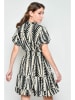 H.H.G. Kleid in Creme/ Schwarz