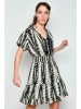 H.H.G. Kleid in Creme/ Schwarz