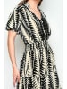 H.H.G. Kleid in Creme/ Schwarz