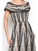 H.H.G. Jurk zwart/beige