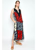 H.H.G. Kleid in Schwarz/ Grau/ Rot