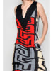 H.H.G. Kleid in Schwarz/ Grau/ Rot