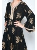 H.H.G. Kleid in Schwarz/ Gold