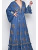 H.H.G. Kleid in Blau/ Gold