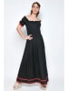H.H.G. Kleid in Schwarz/ Rot