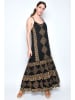 H.H.G. Kleid in Schwarz/ Gold