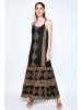 H.H.G. Kleid in Schwarz/ Gold
