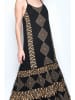 H.H.G. Kleid in Schwarz/ Gold