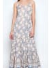 H.H.G. Kleid in Beige/ Blau
