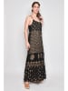 H.H.G. Kleid in Schwarz/ Gold