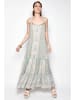 H.H.G. Kleid in Beige/ Hellblau