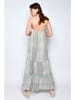 H.H.G. Kleid in Beige/ Hellblau