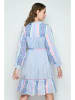 H.H.G. Kleid in Hellblau/ Rosa