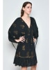 H.H.G. Kleid in Schwarz/ Gold