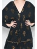 H.H.G. Kleid in Schwarz/ Gold