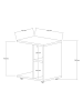 Scandinavia Concept Bijzettafel lichtbruin - (B)45 x (H)50 x (D)35 cm