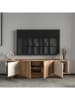 Scandinavia Concept TV-Kommode in Hellbraun/ Weiß - (B)180 x (H)50 x (T)33 cm