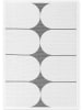 NORTHRUGS Omkeerbaar outdoortapijt "Bowen" zwart/wit
