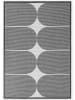 NORTHRUGS Outdoor-Wendeteppich "Bowen" in Schwarz/ Weiß