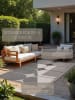 NORTHRUGS Omkeerbaar outdoortapijt "Bowen" zwart/wit