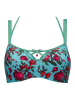 Marlies Dekkers Beugelloze beha turquoise/rood