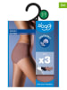 Sloggi 3-delige set: hipster bruin/zwart/wit