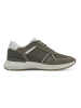 s.Oliver Leder-Sneakers in Khaki
