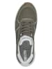 s.Oliver Leder-Sneakers in Khaki