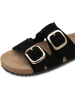 s.Oliver Leren slippers zwart