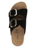 s.Oliver Leren slippers zwart