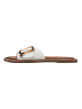s.Oliver Slippers wit/lichtbruin