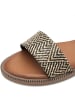 s.Oliver Sandalen in Schwarz/ Beige