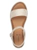 s.Oliver Sandalen in Creme