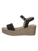 s.Oliver Leren sleehaksandalen bruin