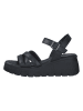 s.Oliver Leren sleehaksandalen zwart