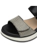 s.Oliver Sleehaksandalen zwart/wit
