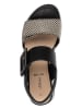 s.Oliver Sleehaksandalen zwart/wit