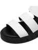 s.Oliver Sandalen in Weiß/ Schwarz